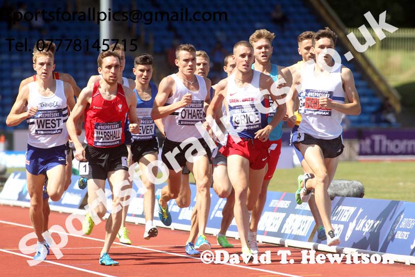 Mens 1500 metres, British World Championship Team Trials, Alexander Stadium, Birmingham